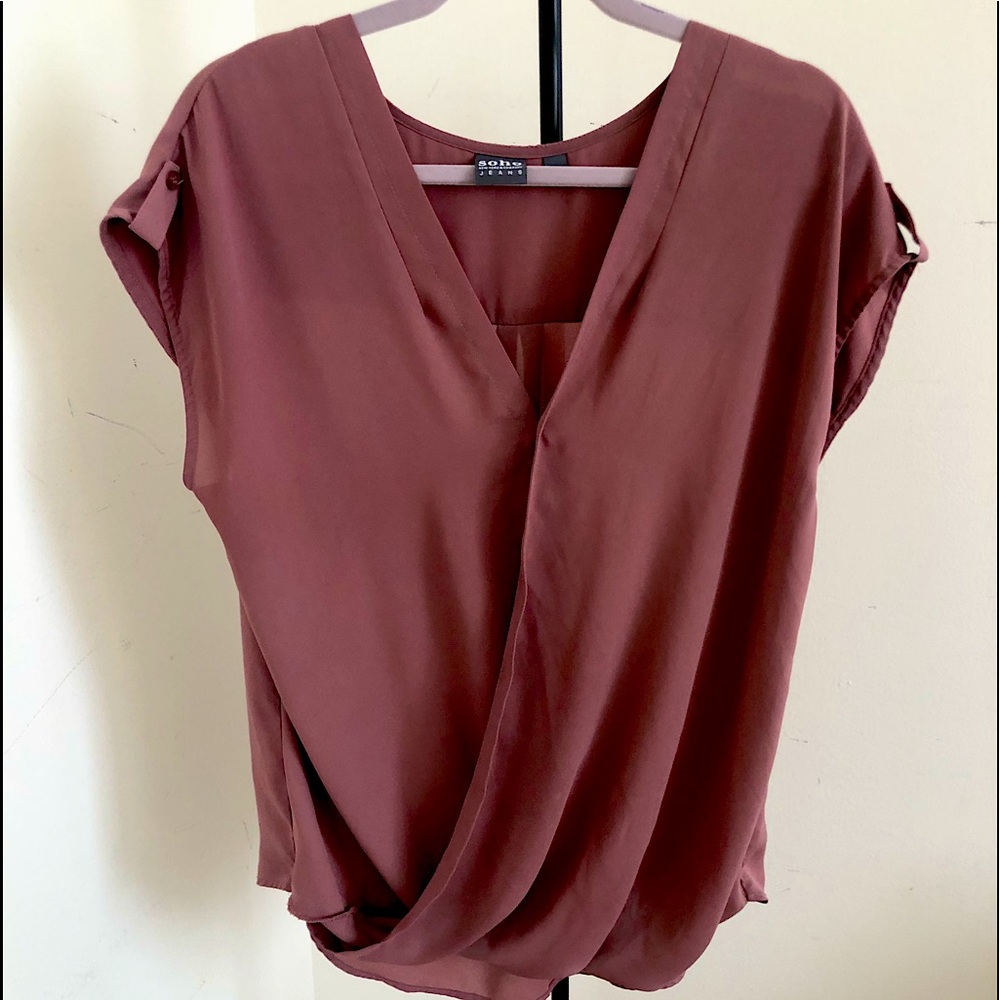 Wrap Blouse - NY&Co - Mauve